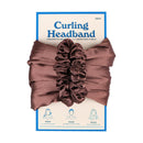 Physical Force Shaping Curly Hair Heatless Hair Curler Hair Band(Coffee)