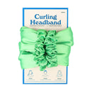 Physical Force Shaping Curly Hair Heatless Hair Curler Hair Band(Green)