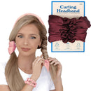 Physical Force Shaping Curly Hair Heatless Hair Curler Hair Band(Deep Purple)