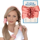 Physical Force Shaping Curly Hair Heatless Hair Curler Hair Band(Red)