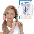 Physical Force Shaping Curly Hair Heatless Hair Curler Hair Band(Light Blue)