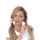 Physical Force Shaping Curly Hair Heatless Hair Curler Hair Band(Light Blue)