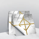 20 PCS 15cm PVC Crystal Covered Film Geometric Pattern Tile Wall Sticker(TS234)