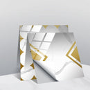 20 PCS 15cm PVC Crystal Covered Film Geometric Pattern Tile Wall Sticker(TS235)