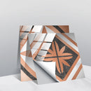 20 PCS 15cm PVC Crystal Covered Film Geometric Pattern Tile Wall Sticker(TS236)