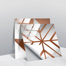 20 PCS 15cm PVC Crystal Covered Film Geometric Pattern Tile Wall Sticker(TS237)