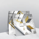 20 PCS 15cm PVC Crystal Covered Film Geometric Pattern Tile Wall Sticker(TS238)