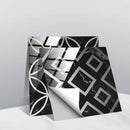 20 PCS 15cm PVC Crystal Covered Film Geometric Pattern Tile Wall Sticker(TS241)