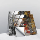 20 PCS 15cm PVC Crystal Covered Film Geometric Pattern Tile Wall Sticker(TS246)