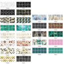 20 PCS 15cm PVC Crystal Covered Film Geometric Pattern Tile Wall Sticker(TS244)