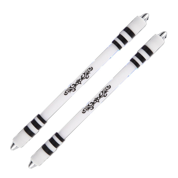 2 PCS Visual Spinning Pen Drop Resistant No Refill Rotary Pen Special(A5 Black)