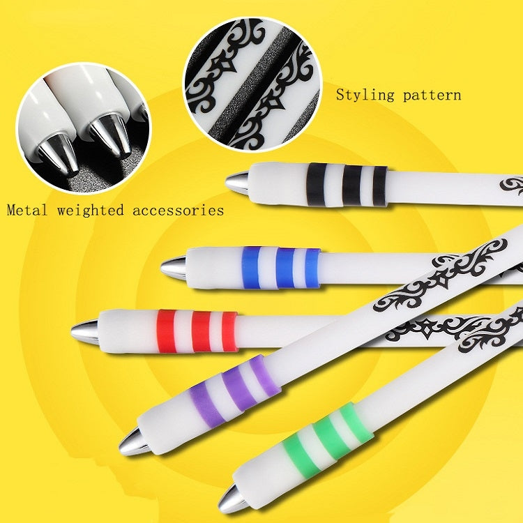 2 PCS Visual Spinning Pen Drop Resistant No Refill Rotary Pen Special(A5 Green)