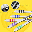 2 PCS Visual Spinning Pen Drop Resistant No Refill Rotary Pen Special(A5 Purple)