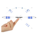 2 PCS Visual Spinning Pen Drop Resistant No Refill Rotary Pen Special(A5 Purple)