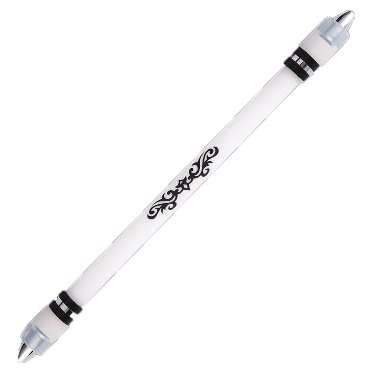 2 PCS Visual Spinning Pen Drop Resistant No Refill Rotary Pen Special(A7 Black)