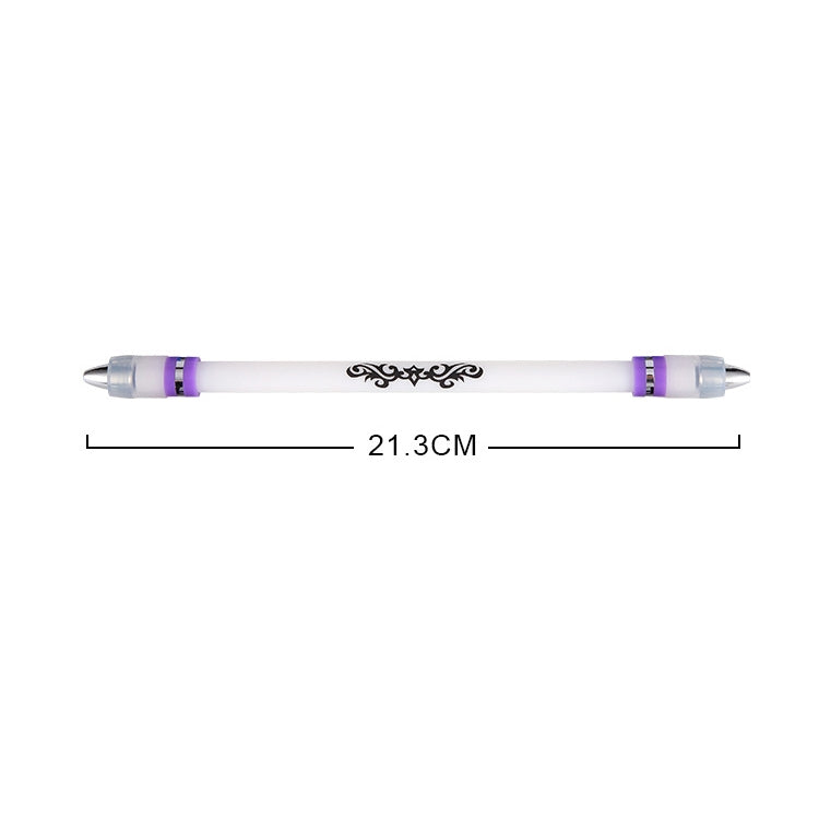 2 PCS Visual Spinning Pen Drop Resistant No Refill Rotary Pen Special(A7 Black)