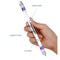 2 PCS Visual Spinning Pen Drop Resistant No Refill Rotary Pen Special(A7 Red)