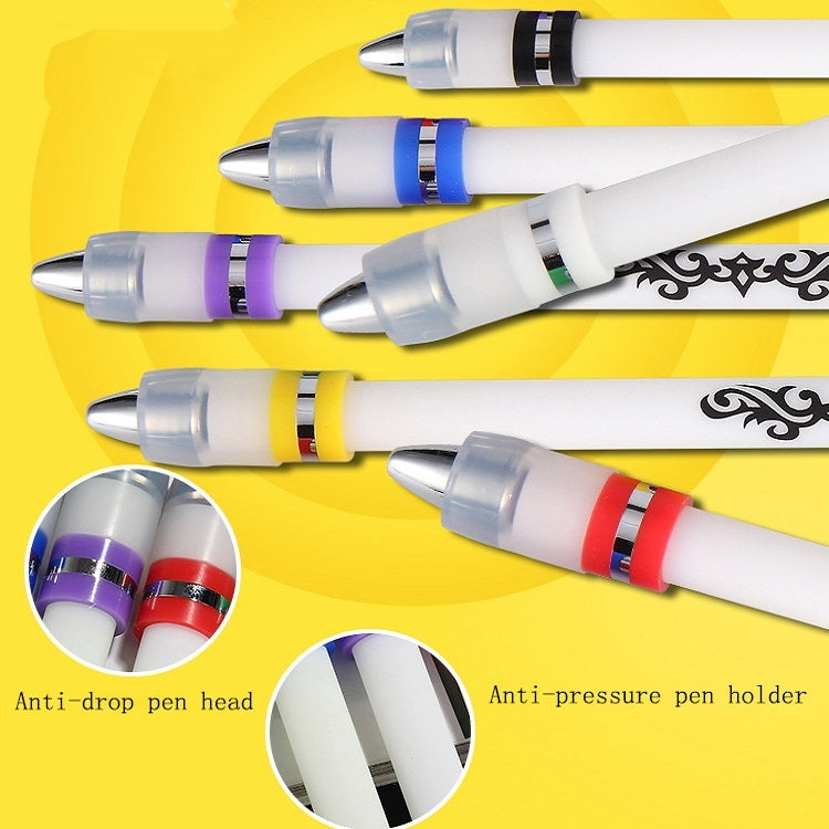 2 PCS Visual Spinning Pen Drop Resistant No Refill Rotary Pen Special(A7 Blue)
