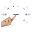 2 PCS Visual Spinning Pen Drop Resistant No Refill Rotary Pen Special(A7 Red)
