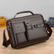 WEIXIER D235 Men Shoulder Bag Portable PU Leather Handbag(Brown)