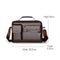 WEIXIER D235 Men Shoulder Bag Portable PU Leather Handbag(Brown)