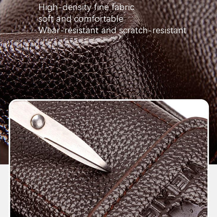 WEIXIER D235 Men Shoulder Bag Portable PU Leather Handbag(Brown)