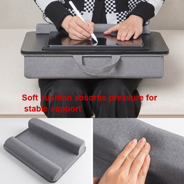 D12 Lap Computer Desk Laptop Bed Desk Portable Car Desk(Gray)
