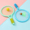 2 Pairs Children Badminton Tennis Racket Outdoor Sports With Two Balls(Pink)