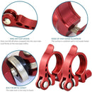 5 PCS Bicycle Accessories Quick Release Clip Road Bike Seatpost Clamp, Size: 31.8mm(Yellow)
