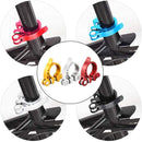 5 PCS Bicycle Accessories Quick Release Clip Road Bike Seatpost Clamp, Size: 31.8mm(Yellow)