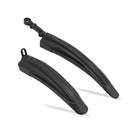 5 Sets Dual Color Bicycle Mudguard Mountain Bike Fenders Set(All Black)