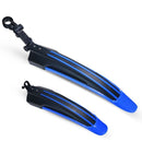 5 Sets Dual Color Bicycle Mudguard Mountain Bike Fenders Set(Dark Blue)