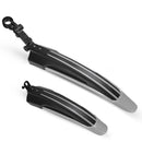 5 Sets Dual Color Bicycle Mudguard Mountain Bike Fenders Set(Dark Grey)