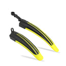 5 Sets Dual Color Bicycle Mudguard Mountain Bike Fenders Set(Black Yellow)
