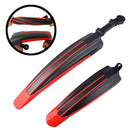 5 Sets Dual Color Bicycle Mudguard Mountain Bike Fenders Set(Black Yellow)