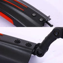 5 Sets Dual Color Bicycle Mudguard Mountain Bike Fenders Set(Black and White)