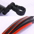 5 Sets Dual Color Bicycle Mudguard Mountain Bike Fenders Set(Black Yellow)