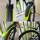 5 Sets Dual Color Bicycle Mudguard Mountain Bike Fenders Set(Black Yellow)
