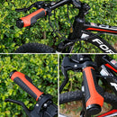 1 Pair Bicycle MTB Bike Handlebar Grips Rubber Anti-Slip Racing Bike Grip(Red)