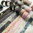 2 Sets/6 Rolls 8958 5m Paper Bronzing Wallet Tape Set(Water Ripple)