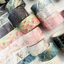 2 Sets/6 Rolls 8958 5m Paper Bronzing Wallet Tape Set(Water Ripple)