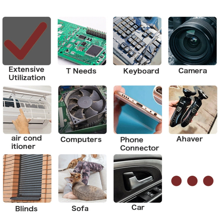 WD-1819 High Power USB Portable Computer Keyboard Duster, Battery Capacity: 6000mAh (Black)