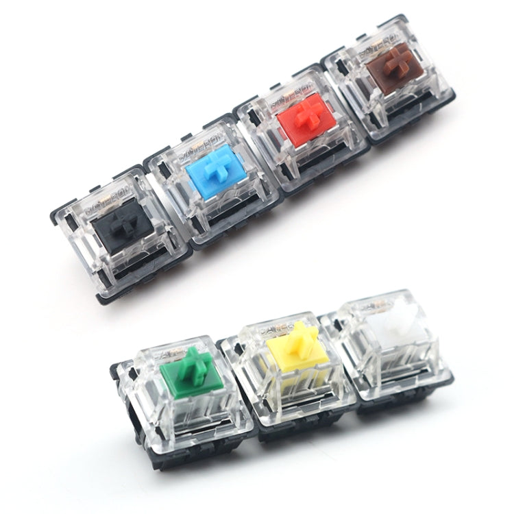 10 PCS Gateron G Shaft Black Bottom Transparent Shaft Cover Axis Switch, Style: G3 Foot (Red Shaft)