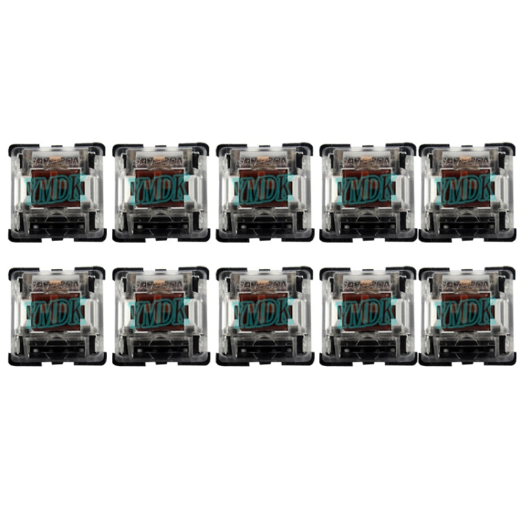 10 PCS Gateron G Shaft Black Bottom Transparent Shaft Cover Axis Switch, Style: G3 Foot (Tea Shaft)