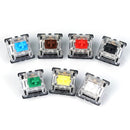 10 PCS Gateron G Shaft Black Bottom Transparent Shaft Cover Axis Switch, Style: G3 Foot (Tea Shaft)