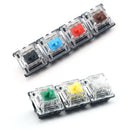 10 PCS Gateron G Shaft Black Bottom Transparent Shaft Cover Axis Switch, Style: G3 Foot (Blue Shaft)