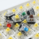 10 PCS Gateron G Shaft Black Bottom Transparent Shaft Cover Axis Switch, Style: G3 Foot (Yellow Shaft)