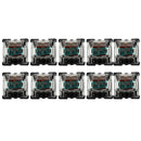 10 PCS Gateron G Shaft Black Bottom Transparent Shaft Cover Axis Switch, Style: G5 Foot (Tea Shaft)