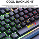 IMICE AK-900 104 Keys Metal Backlit Gaming Wired Suspended Illuminated Keyboard, Cable Length: 1.5m(Black)