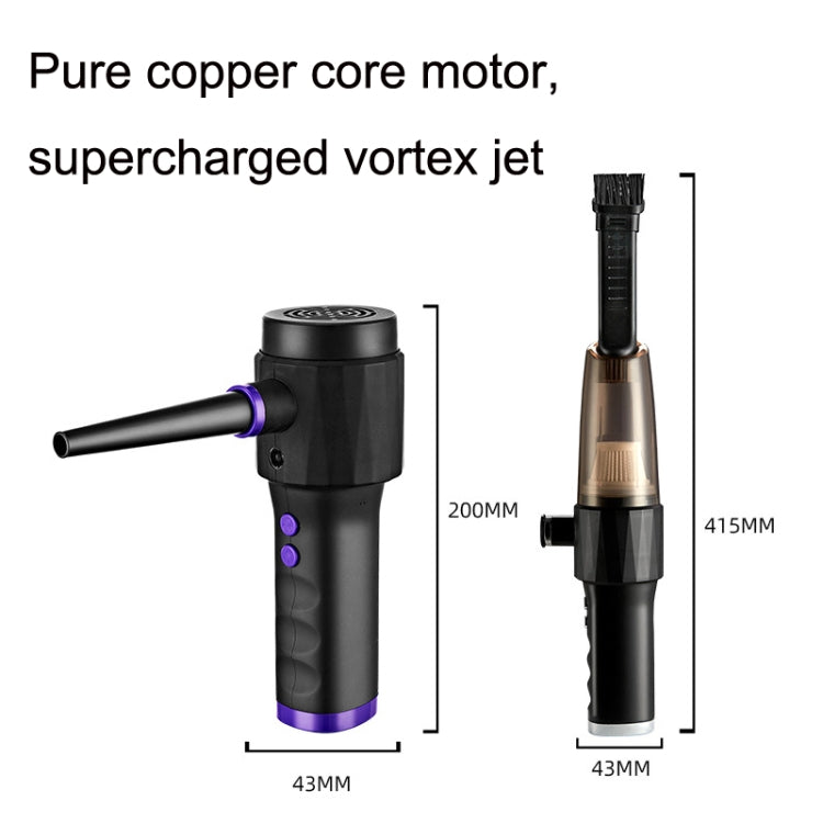 Keyboard Cleaning Fan Dust Removal Wireless Blower(Black)